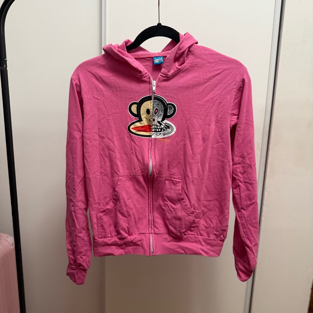 Paul Frank Kids Pink Zip-Up Hoodie